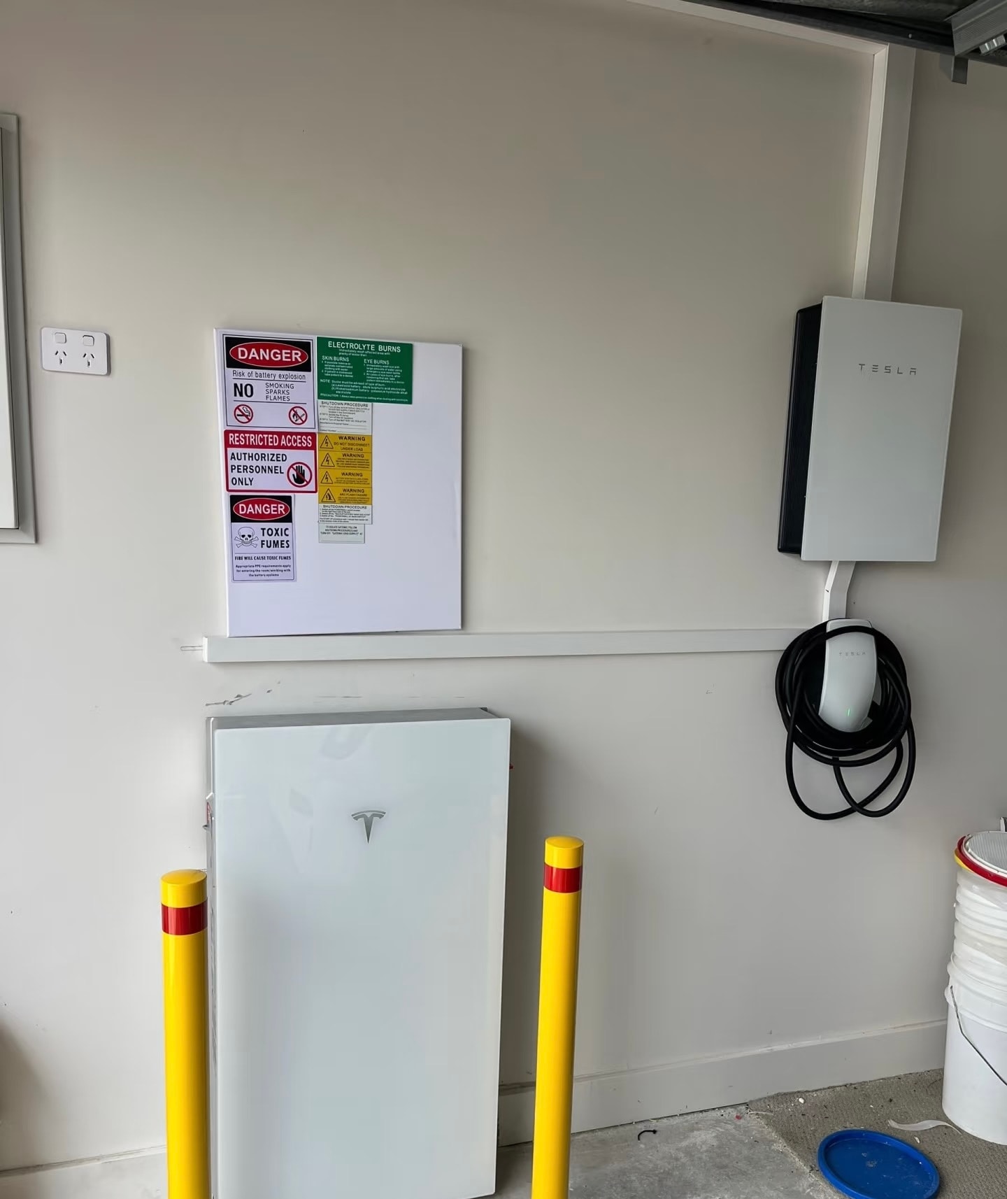 Tesla Powerwall and EV charger installation